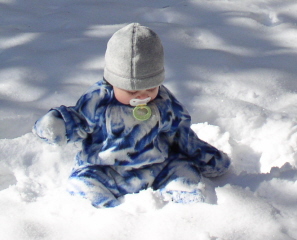 Sophia's first snow