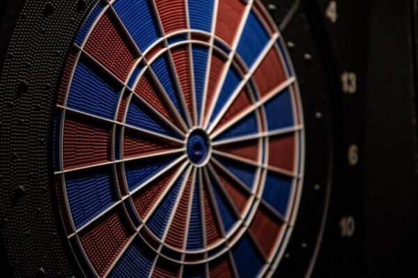 empty dartboard/missed target