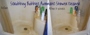 Scrubbing Bubbles Automatic Shower Cleaner experiment stage 1 - before & after -- #t2hmkr