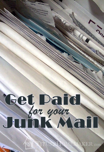Get Paid for Junk Mail - Titus 2 Homemaker #t2hmkr