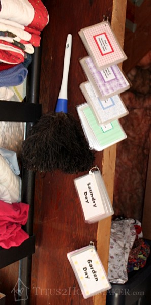 Cleaning Day Cards, hanging up