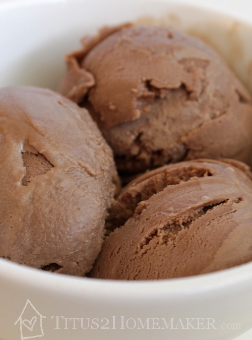 (Chocolate) Coconut Milk Ice Cream {recipe} Titus 2 Homemaker