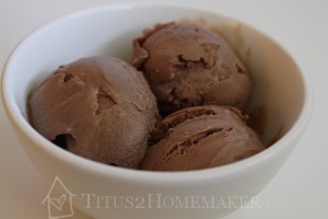 Chocolate Coconut Milk Ice Cream recipe at Titus 2 Homemaker - #t2hmkr #gf #glutenfree #dairyfree