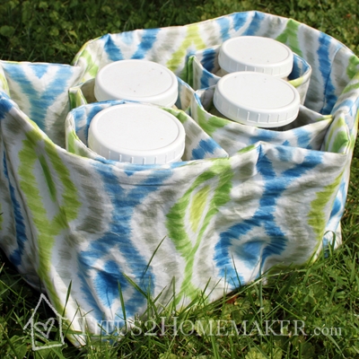 How to make an insulated milk tote liner (for 1/2 gallon mason jars) #t2hmkr