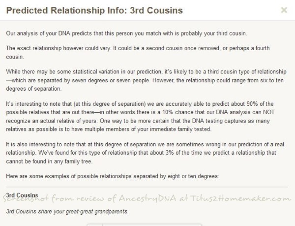 3rd cousin information