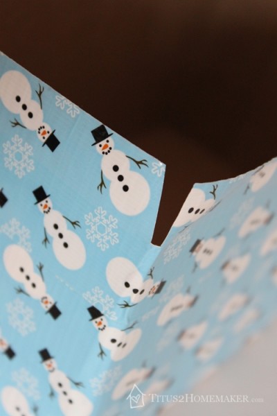 Step 6 - trim the upper corners