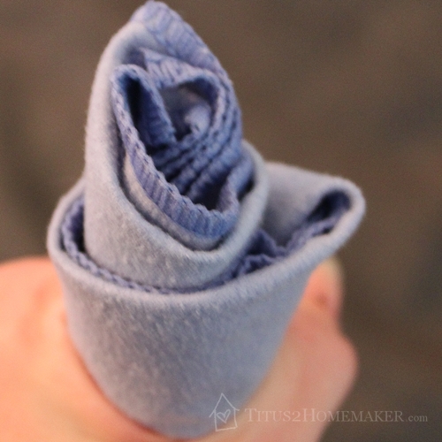 Norwex rose from a makeup removal cloth