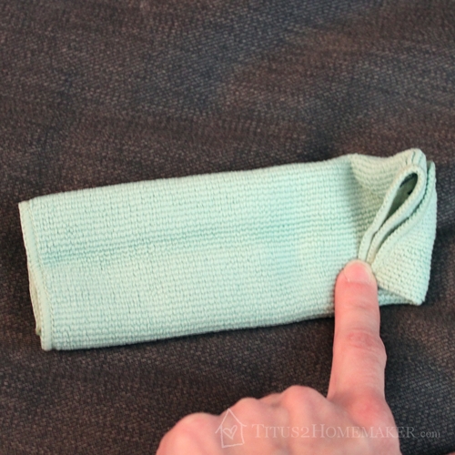 Travel cloth roses - step 4