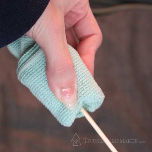 Travel cloth roses - step 9