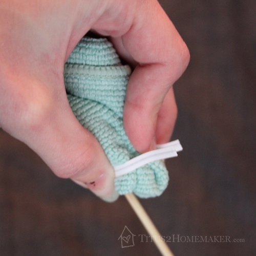 Travel cloth roses - step 10