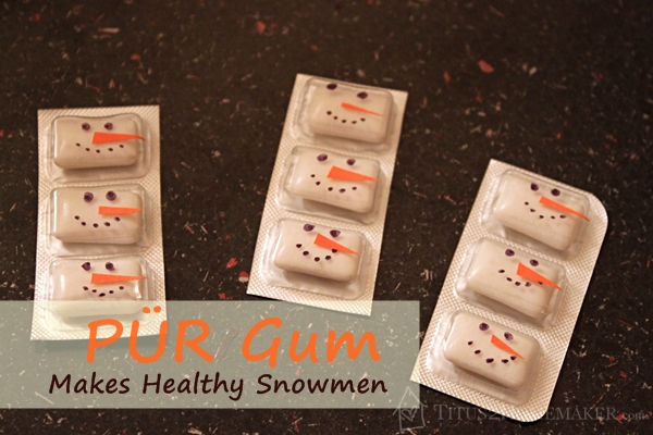 gum snowmen