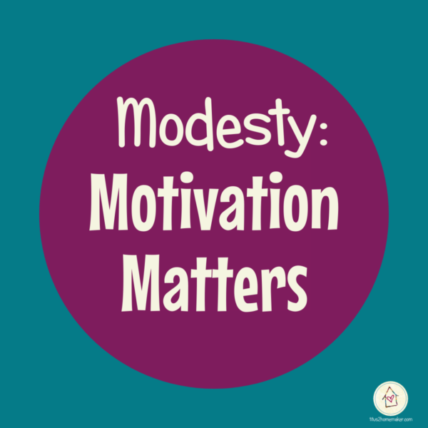 Modesty: Motivation Matters
