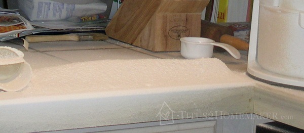 flour drifts left by the Nutrimill #t2hmkr