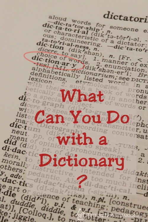 What can you do with a dictionary? #t2hmkr