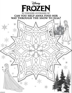 Frozen maze (Anna/Elsa) #t2hmkr