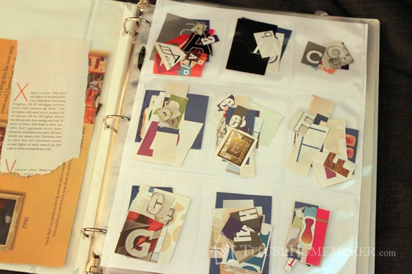 How to organize magazine clippings: letters #t2hmkr