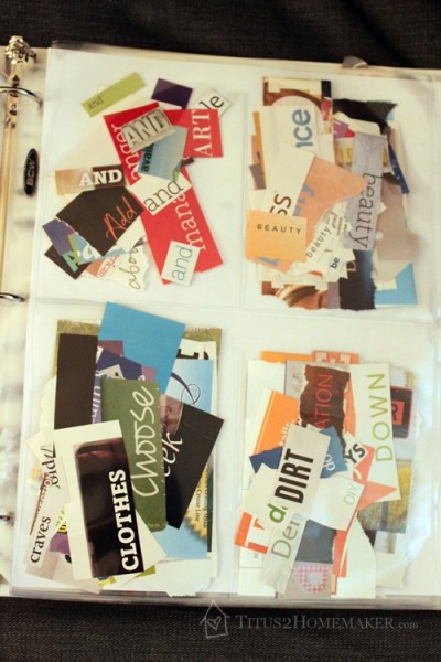 How to organize magazine clippings: words #t2hmkr