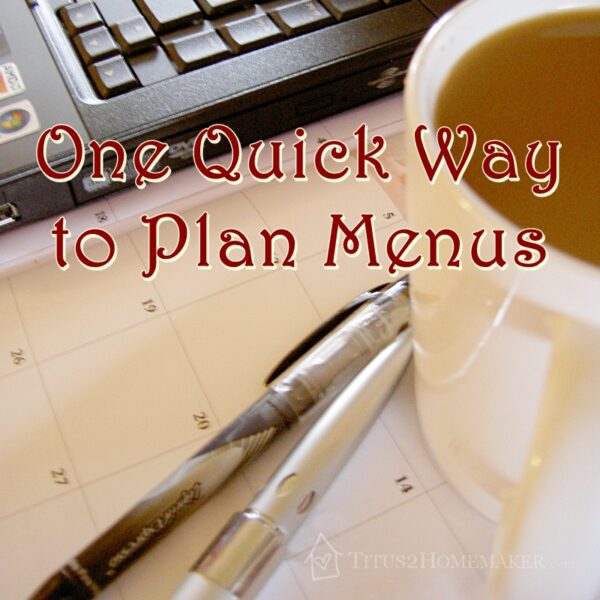 One Quick Way to Plan Menus - the Master Main Dish List  #t2hmkr #menuplanning