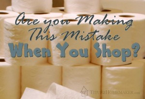 Are You Making This Mistake When You Shop? #t2hmkr
