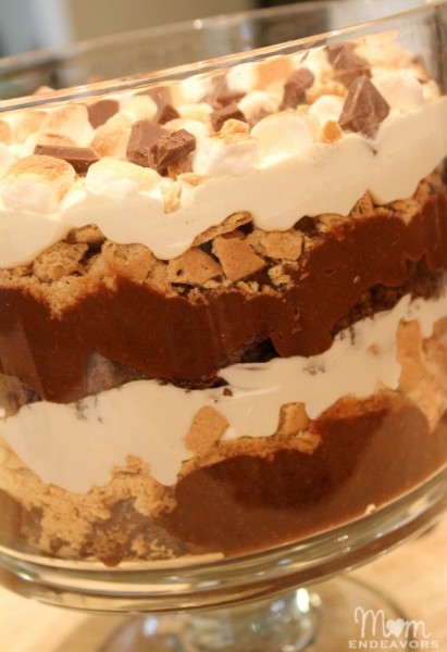 S'mores Roundup at Titus 2 Homemaker -- Brownie S'mores Trifle from Mom Endeavors #t2hmkr