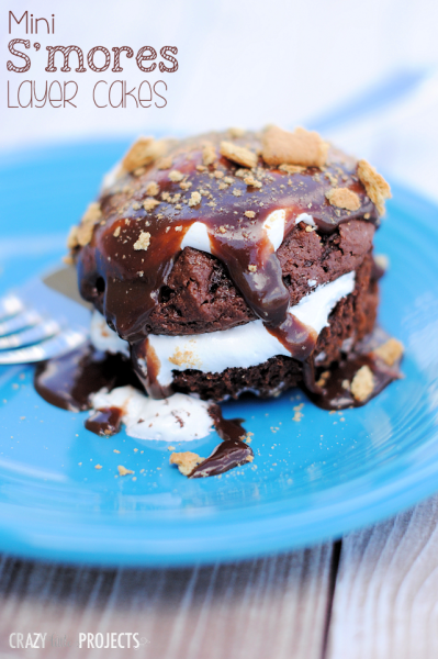 S'mores Roundup at Titus 2 Homemaker -- Mini S'mores Layer Cakes from Bombshell Bling #t2hmkr