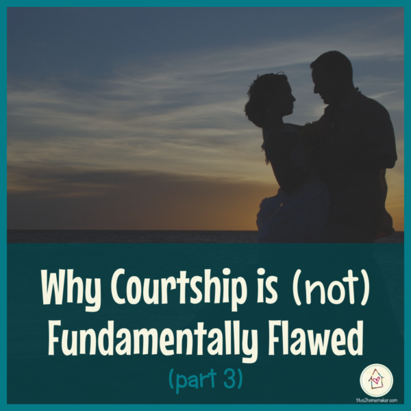 Why Courtship is (NOT) Fundamentally Flawed -- Titus 2 Homemaker #t2hmkr