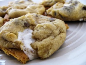 S'mores Roundup at Titus 2 Homemaker -- S'mores Cookies from Farmer's Wife Rambles #t2hmkr