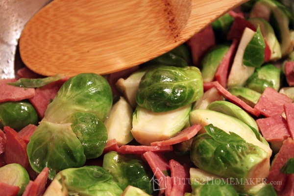 The Paleo Approach Cookbook review at Titus 2 Homemaker (Bacon-Braised Brussels Sprouts) #t2hmkr #paleo #aip