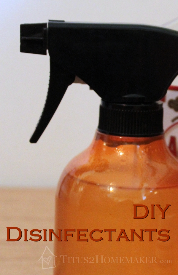 DIY DIsinfectants -- Titus 2 Homemaker #t2hmkr