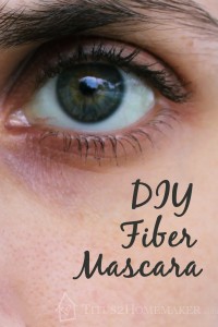 DIY Fiber Mascara -- Titus 2 Homemaker #t2hmkr