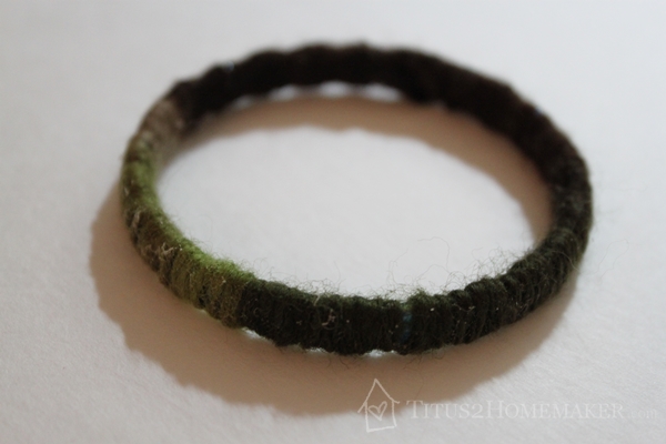 Dollar Store Redos - bracelet "after" -- Titus 2 Homemaker #t2hmkr