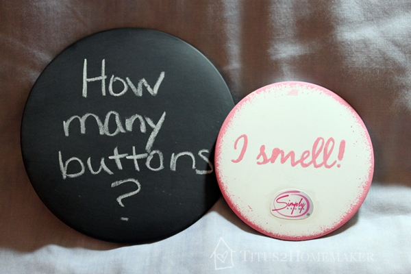 Dollar Store Redos - buttons "after" -- Titus 2 Homemaker #t2hmkr