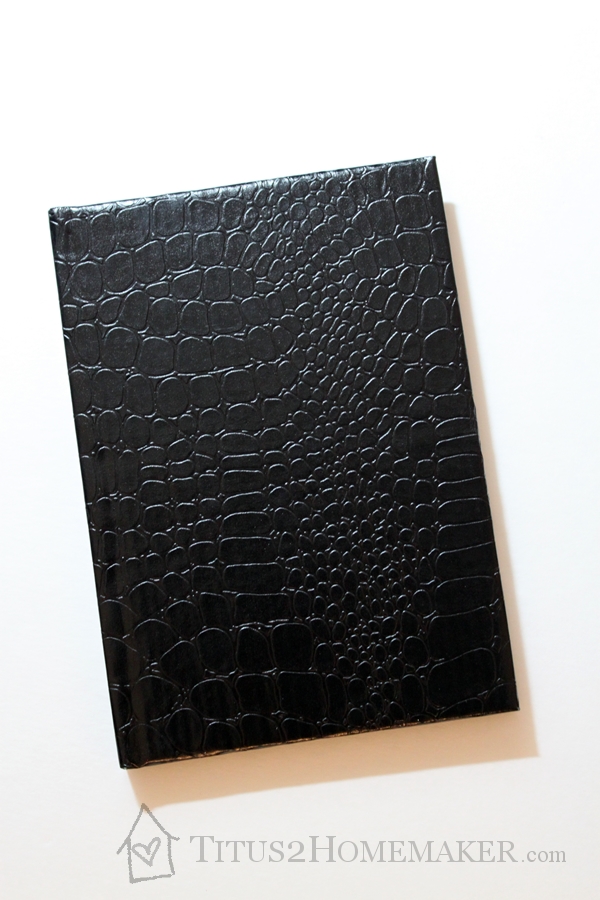 Dollar Store Redos -- journal "before"  -- Titus 2 Homemaker #t2hmkr