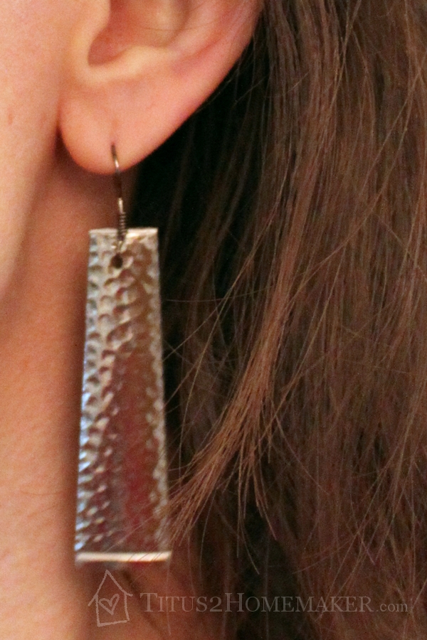 Dollar Store Redos - spoons "after" (earrings) -- Titus 2 Homemaker #t2hmkr