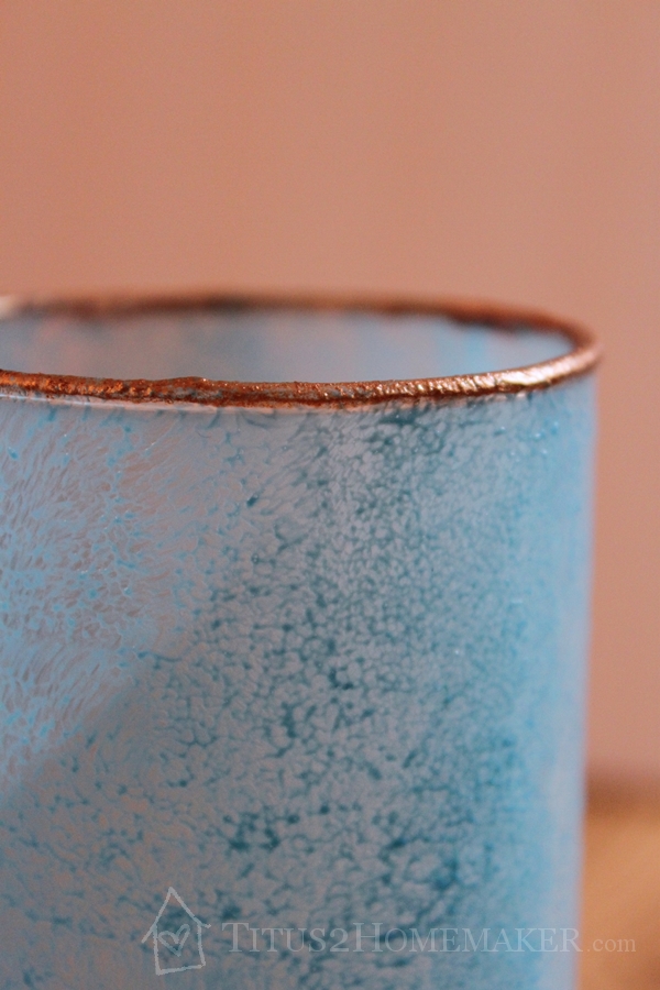 Dollar Store Redos - vase "after"   -- Titus 2 Homemaker #t2hmkr