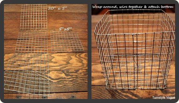 DIY: Gift Basket Containers to Make (roundup) -- Titus 2 Homemaker (wire baskets from Turnstyle Vogue) #t2hmkr