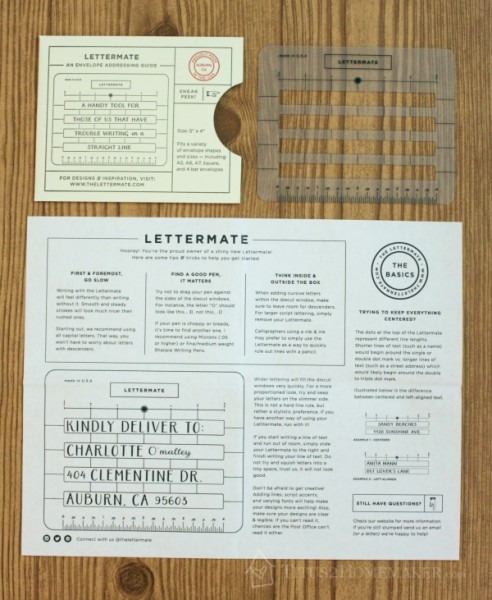 How to Address an Envelope Straight -- The Lettermate {review}