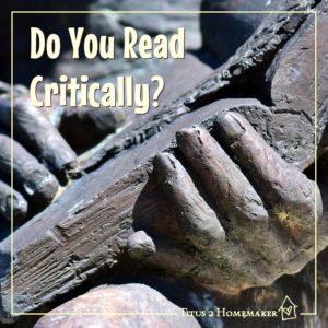 Do you read critically? This walk-through is a good example.
