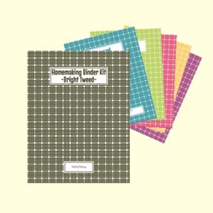 Household Notebook Kit - Bright Tweed