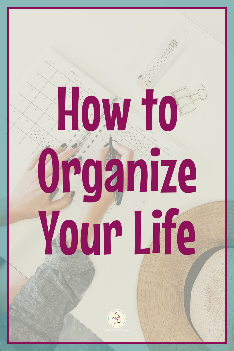 How to Organize Your Life (Introduction to the Series) (pinnable image)