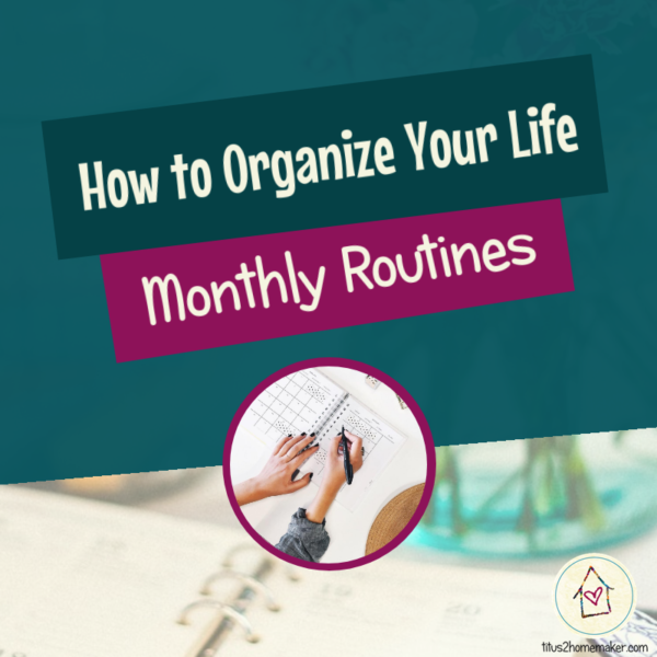 How to Organize Your Life (#4b): Routines, part 2 (Monthly) (title image)