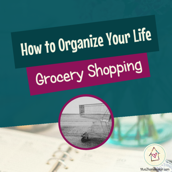 How to Organize Your Life (#10): Grocery Shopping (pinnable image)