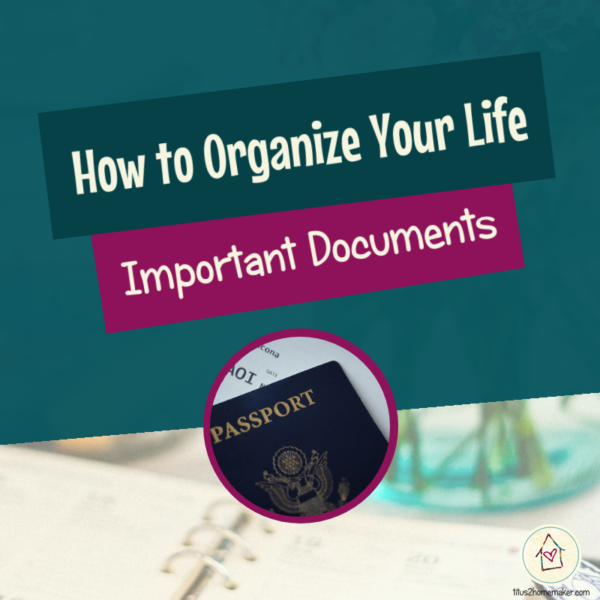 How to Organize Your Life (#14): Important Documents (title image)