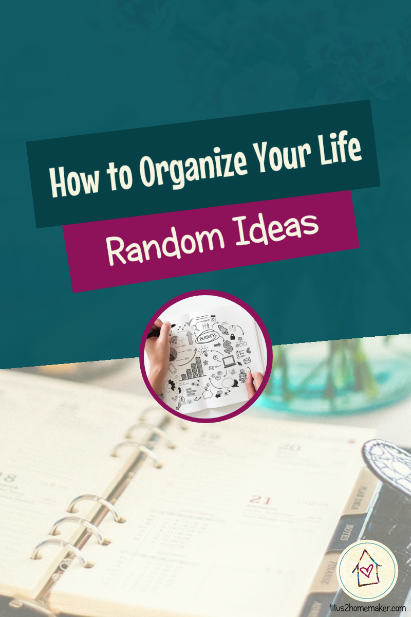 How to Organize Your Life (#18): Random Ideas (pinnable image)