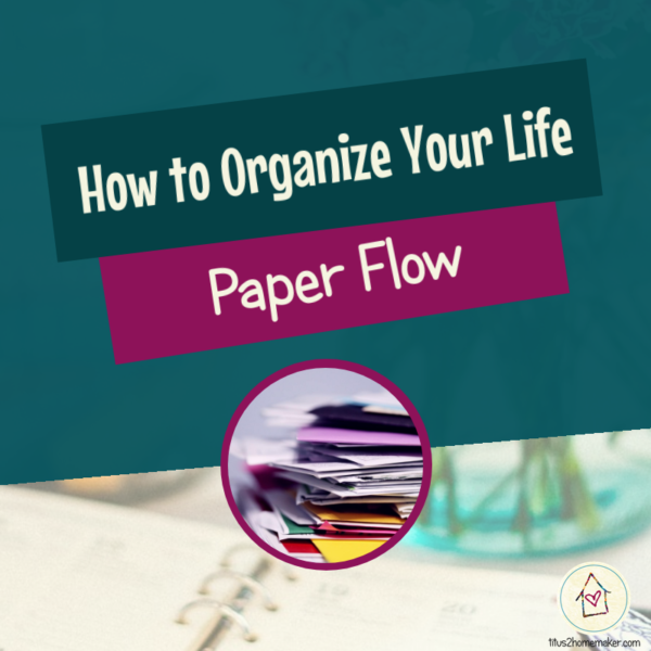 How to Organize Your Life (#47): Paper Flow (title image)