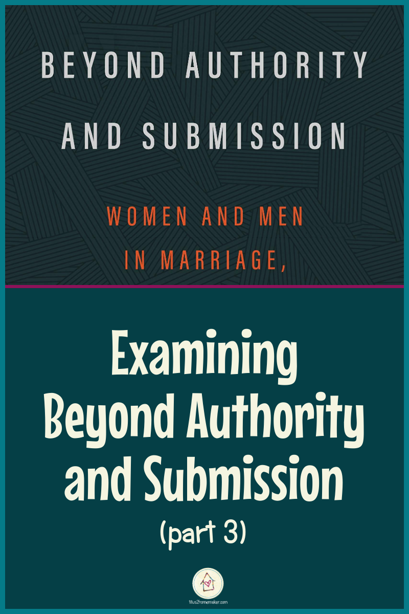 Examining Beyond Authority and Submission, part 3
