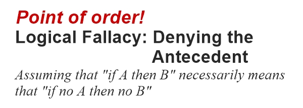 Fallacy: Denying the Antecedent