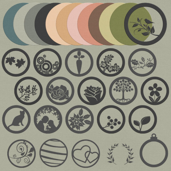 PixelScrapper July Blog Train - stacking circles preview