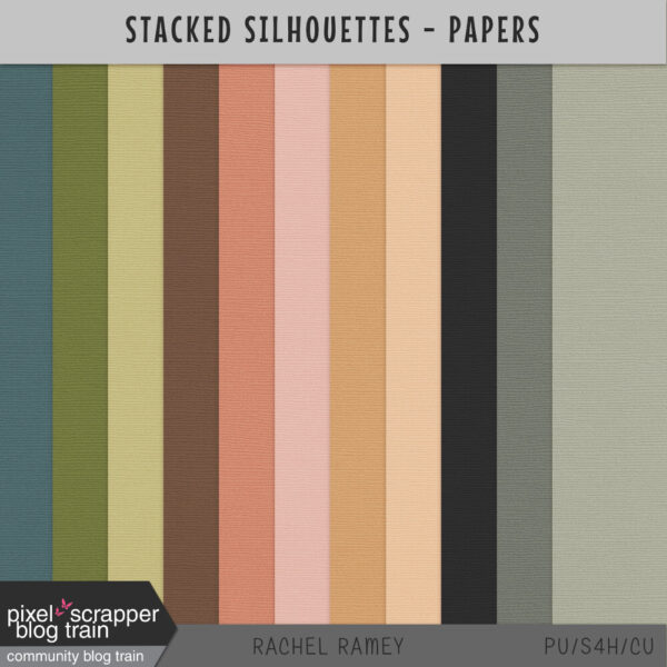 PixelScrapper July Blog Train -Solid Papers preview
