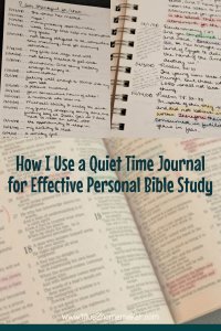 How I Use a Quiet Time Journal for Effective Personal Bible Study
